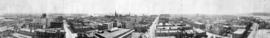 [Panoramic view of Vancouver looking east, south and west from the Post Office tower]