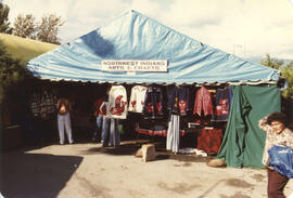 Northwest Indians Arts and Crafts display tent on grounds