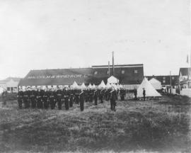 [6th Regiment, The Duke of Connaught's Own Rifles in camp during the Steveston riots]