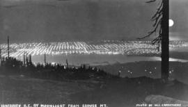 Vancouver, B.C. by Moonlight from Grouse Mountain