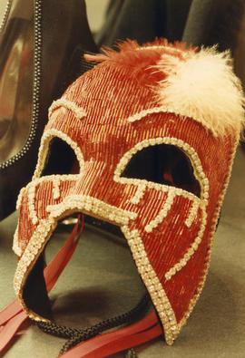 Sequin mask display at Holt Renfrew