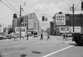 [View of east side of the intersection of Carrall Street and West Cordova Street, 1 of 2]