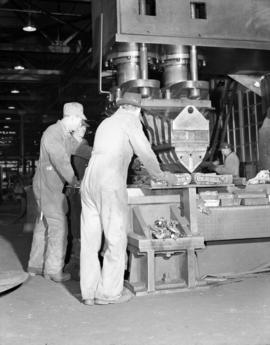[Men at work at Western Bridge and Steel Fabricators Ltd.]