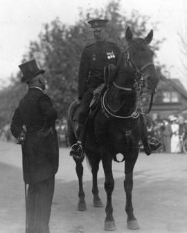 [His Royal Highness The Duke of Connaught conversing with Harry Walter Long]