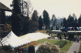 Vancouver Centennial birthday cake at the Stanley Park Pavilion Gardens