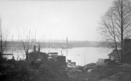 [View of the C.P.R. Kitsilano Trestle Bridge]