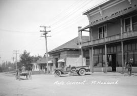 View of [buildings and businesses on] Maple Crescent - Pt. Hammond