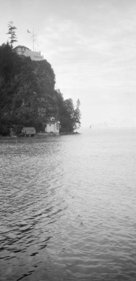 [View of Prospect Point signal station and lighthouse]