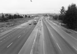 View of the highway toward the Cassiar tunnel looking south