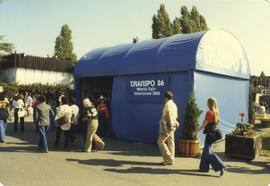 Transpo 86 [Expo 86] display tent on grounds
