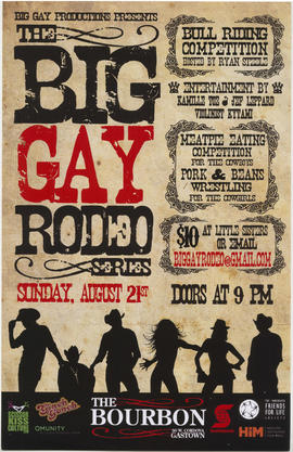 Big Gay Productions presents Big Gay Rodeo Series : Sunday, August 21st : The Bourbon