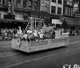 Brighouse Kindergarten float in 1953 P.N.E. Opening Day Parade