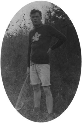 "Before the Game" : Bill McGuigan in lacrosse uniform