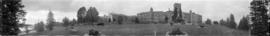 [View of the buildings and garden of the Public Hospital for the Insane, New Westminster, B.C.]
