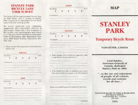 Stanley Park bicycle lane user survey