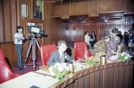 Alderpersons Tung Chan and Patricia Wilson