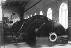 [Machinery inside Buntzen Lake Dam powerhouse]