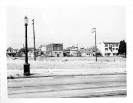 Looking north across new McLean Park at 700 block Keefer