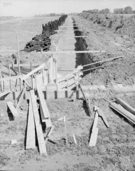 3 flume excavated and graded, ready to receive flume bents