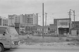 [View from Keefer Street of the 00 block of East Pender Street, 5 of 6]