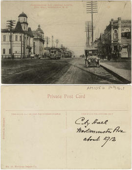 Westminster Ave. looking north, City Hall, Vancouver, B.C.