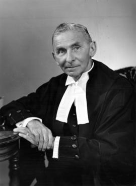 Chief Justice Sherwood Lett, taken ten days before his death