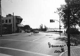Denman [Street] and Beach [Avenue looking] south