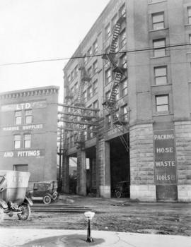 [The rear of Simson and Balkwill at 101-107 Powell Street]