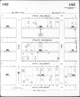 Plate 142 [Block east of Yew Street to Third Avenue to Vine Street to Sixth Avenue]