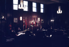 City Hall Council Chambers. The Mayor's inaugural speech