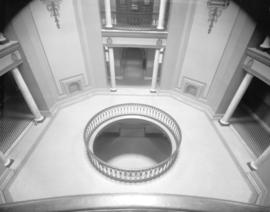 [The interior of the courthouse rotunda under the dome]