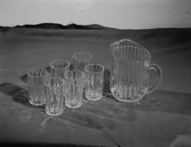 Howard Goodwin : misc. items for Dairyland folder [glassware and pitcher]