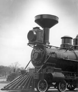 [Front end of locomotive # 374 at Kitsilano Beach]