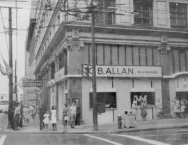 [O.B. Allan store, corner of Granville and Pender Streets]