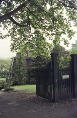 [View of gate and drive of 975 Lagoon Drive]
