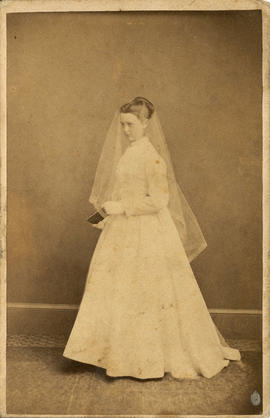 Portrait of unidentified bride