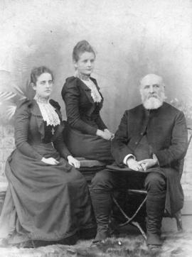 [The Venerable Archdeacon Charles Thomas Woods of Holy Trinity Cathedral and his daughters]