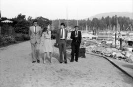 Michael Francis and Australian delegates outside of Westin Bayshore Hotel