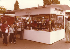 Shaved Wood Rose booth on grounds