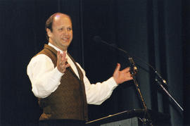 Peter Zednik presenting the Sydney Risk Award for Outstanding Original Script from an Emerging Pl...