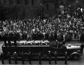 Funeral cortege of three firemen killed on duty