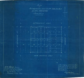 Plan of re-subdivision of lots 3 to 14, subn [subdivision] 2 of bk [block] 3. D.L. 391 & 392