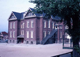 [View of] Mount Pleasant School [370 East Broadway from East 10th Avenue and Kingsway]