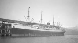 [S.S. "California" at dock]