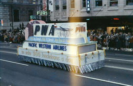 [Grey Cup parade, downtown Vancouver]