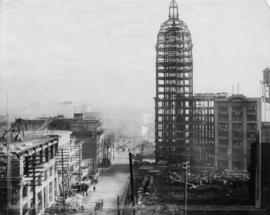 World Building under construction - 100 West Pender and Beatty