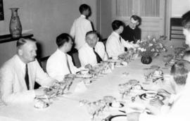 Sherwood Lett at dinner given in his honour by President Diem of Vietnam