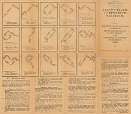 Transit routes in downtown Vancouver : side 1