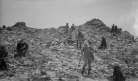 East Black Tusk [view of hikers on trail]