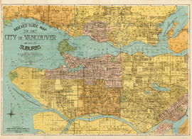 Indexed guide map of the City of Vancouver and suburbs